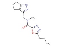 N-methyl-5-propyl-N-(1,4,5,6-tetrahydrocyclopenta[c]pyrazol-3-ylmethyl)-1,3,4-oxadiazole-2-carboxamide