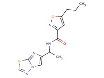 N-(1-imidazo[2,1-b][1,3,4]thiadiazol-6-ylethyl)-5-propyl-3-isoxazolecarboxamide