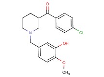 (4-chlorophenyl)[1-(3-hydroxy-4-methoxybenzyl)-3-piperidinyl]methanone