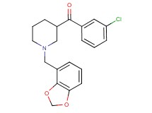 [1-(1,3-benzodioxol-4-ylmethyl)-3-piperidinyl](3-chlorophenyl)methanone