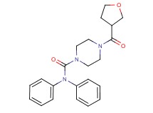 N,N-diphenyl-4-(tetrahydrofuran-3-ylcarbonyl)piperazine-1-carboxamide