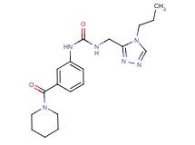 N-[3-(piperidin-1-ylcarbonyl)phenyl]-N'-[(4-propyl-4H-1,2,4-triazol-3-yl)methyl]urea