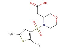 {4-[(2,5-dimethyl-3-thienyl)sulfonyl]-3-morpholinyl}acetic acid