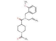 1-acetyl-N-allyl-N-(2-methoxybenzyl)piperidine-4-carboxamide