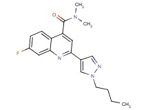 2-(1-butyl-1H-pyrazol-4-yl)-7-fluoro-N,N-dimethylquinoline-4-carboxamide