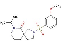 7-isopropyl-2-[(3-methoxyphenyl)sulfonyl]-2,7-diazaspiro[4.5]decan-6-one