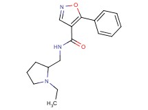 N-[(1-ethylpyrrolidin-2-yl)methyl]-5-phenylisoxazole-4-carboxamide