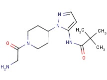 N-[1-(1-glycyl-4-piperidinyl)-1H-pyrazol-5-yl]-2,2-dimethylpropanamide hydrochloride