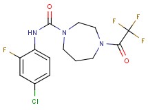 N-(4-chloro-2-fluorophenyl)-4-(trifluoroacetyl)-1,4-diazepane-1-carboxamide