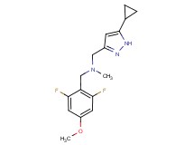 1-(5-cyclopropyl-1H-pyrazol-3-yl)-N-(2,6-difluoro-4-methoxybenzyl)-N-methylmethanamine