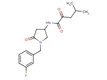 N-[1-(3-fluorobenzyl)-5-oxo-3-pyrrolidinyl]-4-methyl-2-oxopentanamide