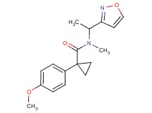 N-(1-isoxazol-3-ylethyl)-1-(4-methoxyphenyl)-N-methylcyclopropanecarboxamide