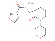 2-(3-furoyl)-7-(tetrahydro-2H-pyran-4-yl)-2,7-diazaspiro[4.5]decan-6-one