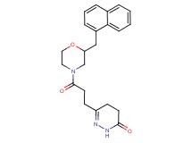 6-{3-[2-(1-naphthylmethyl)-4-morpholinyl]-3-oxopropyl}-4,5-dihydro-3(2H)-pyridazinone