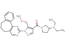1-{[1-(6,7-dihydro-5H-benzo[6,7]cyclohepta[1,2-d]pyrimidin-2-yl)-5-(methoxymethyl)-1H-pyrazol-4-yl]carbonyl}-N,N-diethyl-3-pyrrolidinamine