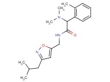 2-(dimethylamino)-N-[(3-isobutyl-5-isoxazolyl)methyl]-2-(2-methylphenyl)acetamide