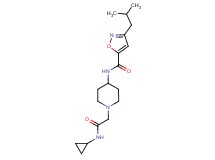 N-{1-[2-(cyclopropylamino)-2-oxoethyl]-4-piperidinyl}-3-isobutyl-5-isoxazolecarboxamide