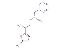 N-methyl-3-(5-methyl-2-furyl)-N-(pyrazin-2-ylmethyl)butan-1-amine
