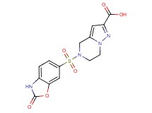 5-[(2-oxo-2,3-dihydro-1,3-benzoxazol-6-yl)sulfonyl]-4,5,6,7-tetrahydropyrazolo[1,5-a]pyrazine-2-carboxylic acid