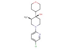 (3R*,4R*)-1-(5-chloro-2-pyridinyl)-3-methyl-4-(tetrahydro-2H-pyran-4-yl)-4-piperidinol