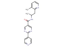 N-[1-methyl-2-(3-methylpyridin-2-yl)ethyl]-2-pyridin-4-ylpyrimidine-5-carboxamide