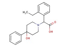 (2-ethylphenyl)(4-hydroxy-4-phenylpiperidin-1-yl)acetic acid