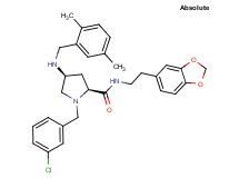 (4S)-N-[2-(1,3-benzodioxol-5-yl)ethyl]-1-(3-chlorobenzyl)-4-[(2,5-dimethylbenzyl)amino]-L-prolinamide