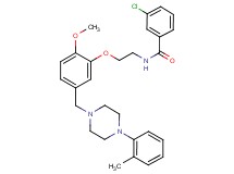 3-chloro-N-[2-(2-methoxy-5-{[4-(2-methylphenyl)-1-piperazinyl]methyl}phenoxy)ethyl]benzamide