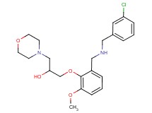 1-(2-{[(3-chlorobenzyl)amino]methyl}-6-methoxyphenoxy)-3-(4-morpholinyl)-2-propanol