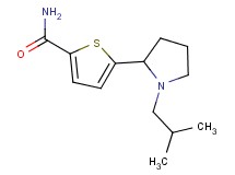 5-(1-isobutyl-2-pyrrolidinyl)-2-thiophenecarboxamide trifluoroacetate