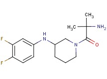 1-(2-amino-2-methylpropanoyl)-N-(3,4-difluorophenyl)-3-piperidinamine dihydrochloride