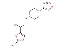 1-[3-(5-methyl-2-furyl)butyl]-4-(1,2,4-oxadiazol-3-yl)piperidine