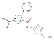 N-(5-ethyl-1,3,4-thiadiazol-2-yl)-3-isopropyl-1-phenyl-1H-1,2,4-triazole-5-carboxamide