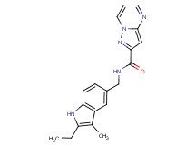 N-[(2-ethyl-3-methyl-1H-indol-5-yl)methyl]pyrazolo[1,5-a]pyrimidine-2-carboxamide