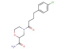 4-[4-(4-chlorophenyl)butanoyl]-2-morpholinecarboxamide
