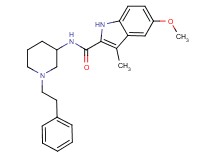5-methoxy-3-methyl-N-[1-(2-phenylethyl)-3-piperidinyl]-1H-indole-2-carboxamide