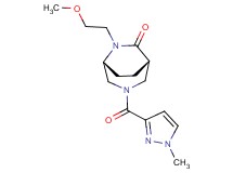 (1S*,5R*)-6-(2-methoxyethyl)-3-[(1-methyl-1H-pyrazol-3-yl)carbonyl]-3,6-diazabicyclo[3.2.2]nonan-7-one