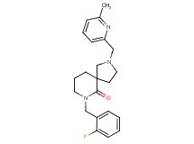 7-(2-fluorobenzyl)-2-[(6-methyl-2-pyridinyl)methyl]-2,7-diazaspiro[4.5]decan-6-one