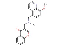 3-{[[(8-methoxyquinolin-5-yl)methyl](methyl)amino]methyl}-4H-chromen-4-one