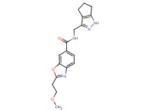 2-(2-methoxyethyl)-N-(1,4,5,6-tetrahydrocyclopenta[c]pyrazol-3-ylmethyl)-1,3-benzoxazole-6-carboxamide