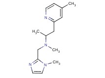 N-methyl-N-[(1-methyl-1H-imidazol-2-yl)methyl]-1-(4-methylpyridin-2-yl)propan-2-amine