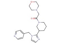 4-(2-oxo-2-{3-[1-(4-pyridinylmethyl)-1H-imidazol-2-yl]-1-piperidinyl}ethyl)morpholine