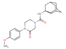 N-1-adamantyl-4-(4-methoxyphenyl)-3-oxo-1-piperazinecarboxamide