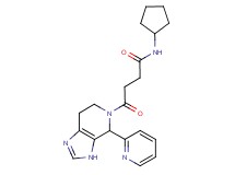 N-cyclopentyl-4-oxo-4-(4-pyridin-2-yl-3,4,6,7-tetrahydro-5H-imidazo[4,5-c]pyridin-5-yl)butanamide