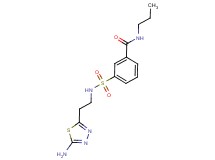 3-({[2-(5-amino-1,3,4-thiadiazol-2-yl)ethyl]amino}sulfonyl)-N-propylbenzamide