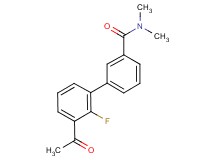 3'-acetyl-2'-fluoro-N,N-dimethylbiphenyl-3-carboxamide