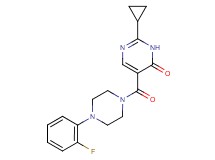 2-cyclopropyl-5-{[4-(2-fluorophenyl)piperazin-1-yl]carbonyl}pyrimidin-4(3H)-one
