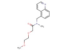 2-(2-methoxyethoxy)-N-methyl-N-(5-quinolinylmethyl)acetamide