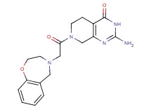 2-amino-7-(2,3-dihydro-1,4-benzoxazepin-4(5H)-ylacetyl)-5,6,7,8-tetrahydropyrido[3,4-d]pyrimidin-4(3H)-one