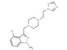 4-chloro-1-methyl-3-({4-[2-(1H-1,2,4-triazol-1-yl)ethyl]piperazin-1-yl}methyl)-1H-indazole